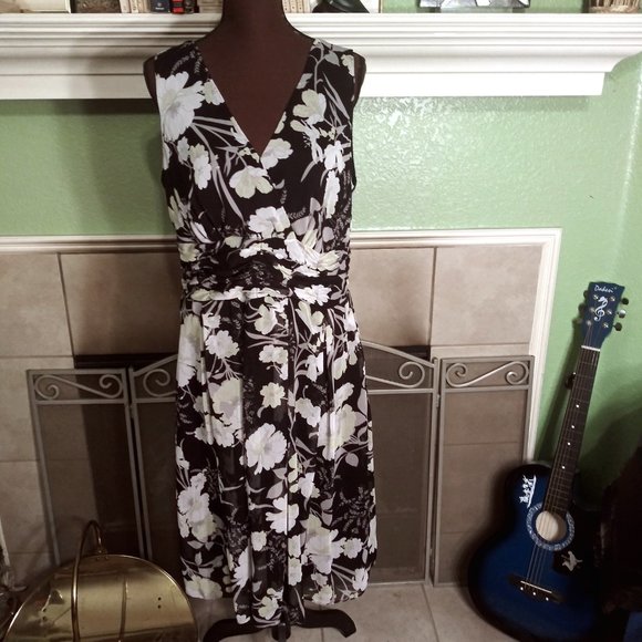 Studio I Midi Dress, Size 14 Dress, Vintage Dress, Plus Size Woman,, Retro Drss - Picture 12 of 14